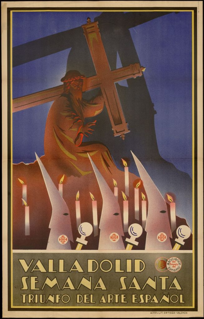 Cartel. 1935. Valladolid Semana Santa: triunfo del arte español