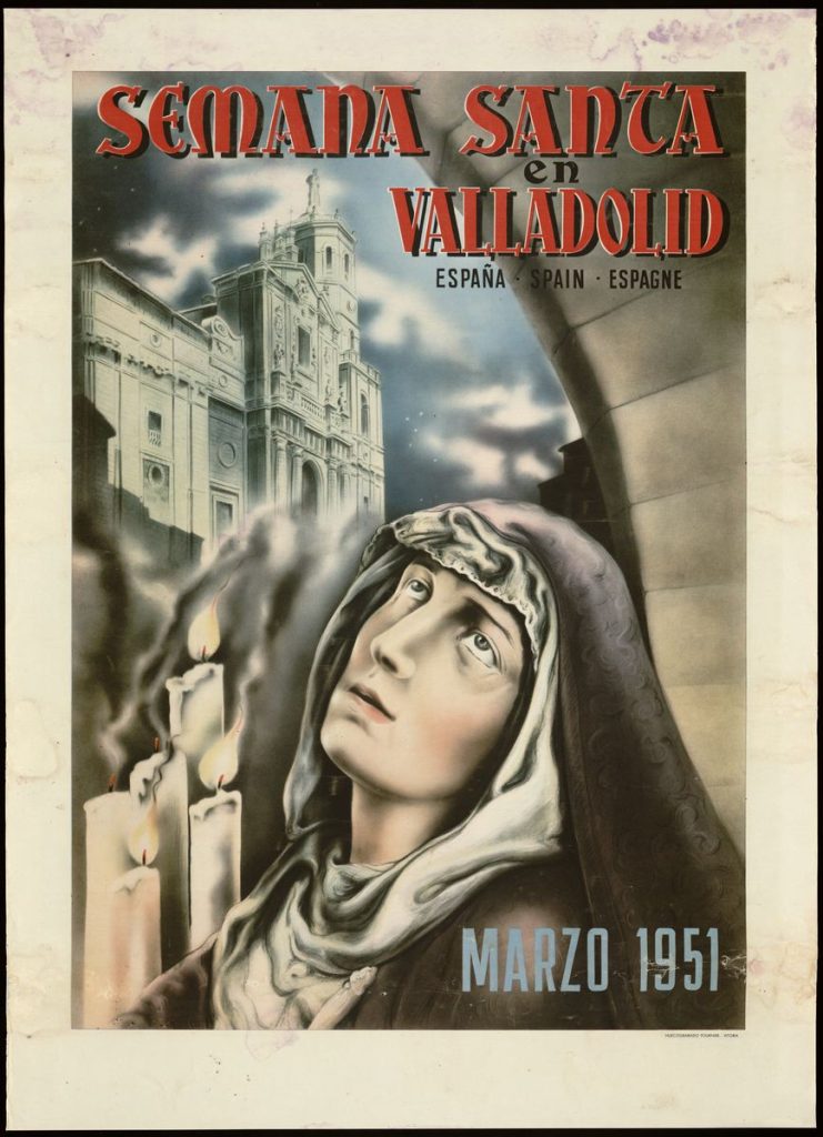 Cartel. 1951. Semana Santa en Valladolid: España · Spain · Spagne