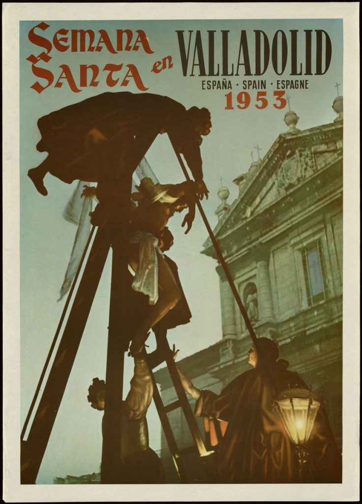 Cartel. 1953. Semana Santa en Valladolid: España·Spain·Espagne