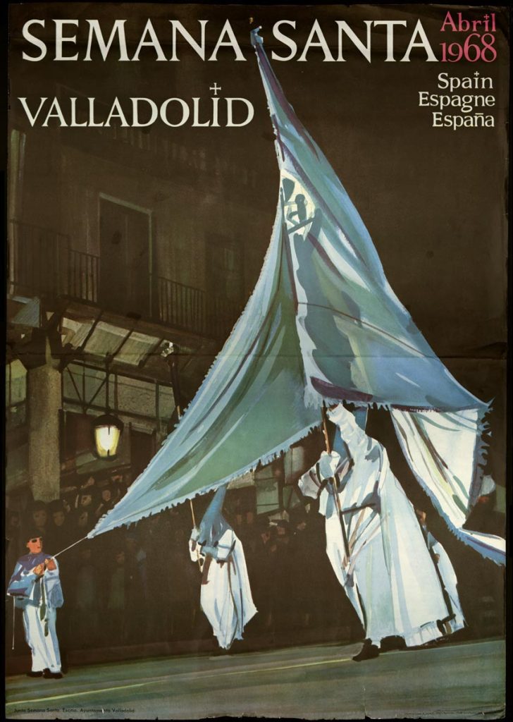 Cartel. 1968. Semana Santa Valladolid: Spain Espagne España