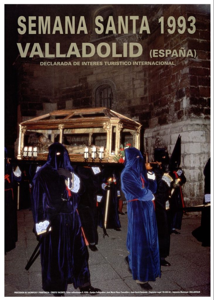 Cartel. 1993. Semana Santa Valladolid (España): Declarada de Interés Turístico Internacional