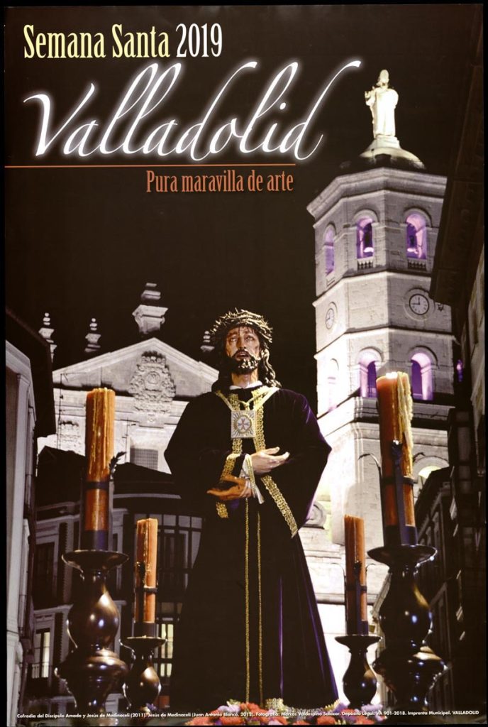 Cartel. 2019. Semana Santa 2019. Valladolid. Pura maravilla de arte