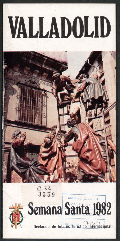 Programa. 1982. Valladolid Semana Santa : Actos y procesiones en la Semana Santa