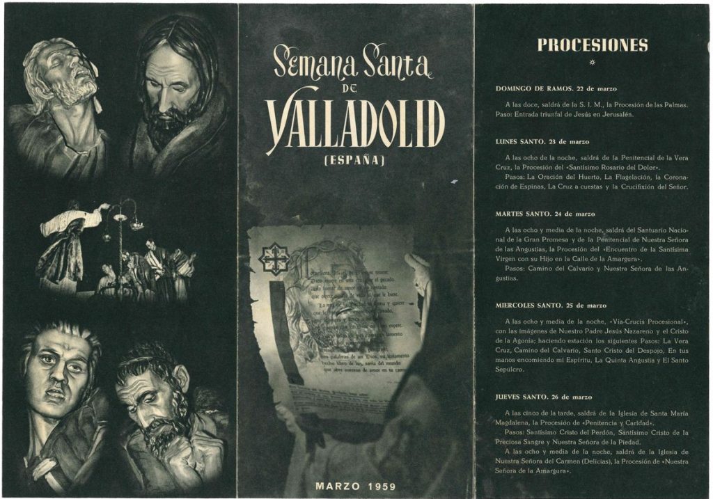 Programa. 1959. Semana Santa de Valladolid: (España)