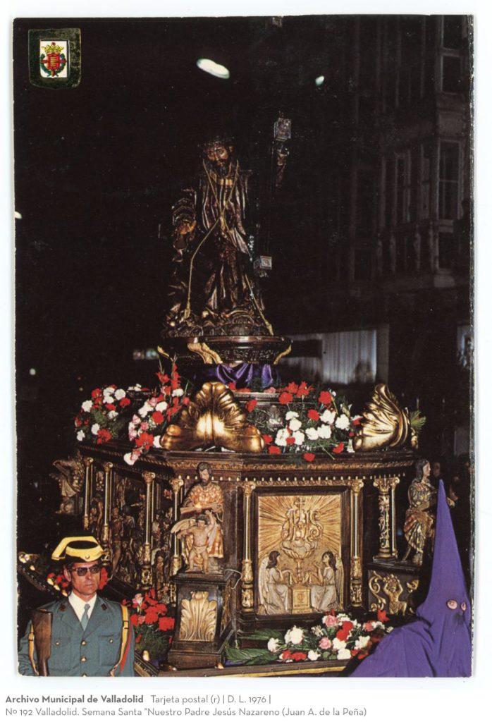 Tarjeta postal. D. L. 1976. Nº 192 Valladolid. Semana Santa "Nuestro Padre Jesús Nazareno (Juan A. de la Peña)(r)