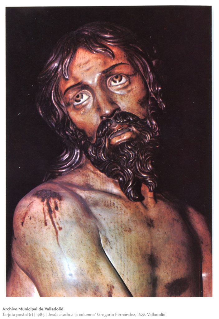 Tarjeta postal. 1985. Jesús atado a la columna" Gregorio Fernández, 1622. Valladolid (r)