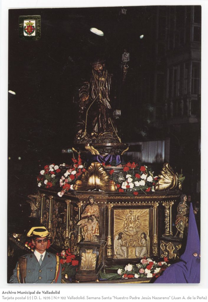 Tarjeta postal. D. L. 1976. N.º 192 Valladolid. Semana Santa "Nuestro Padre Jesús Nazareno" (Juan A. de la Peña)(r)