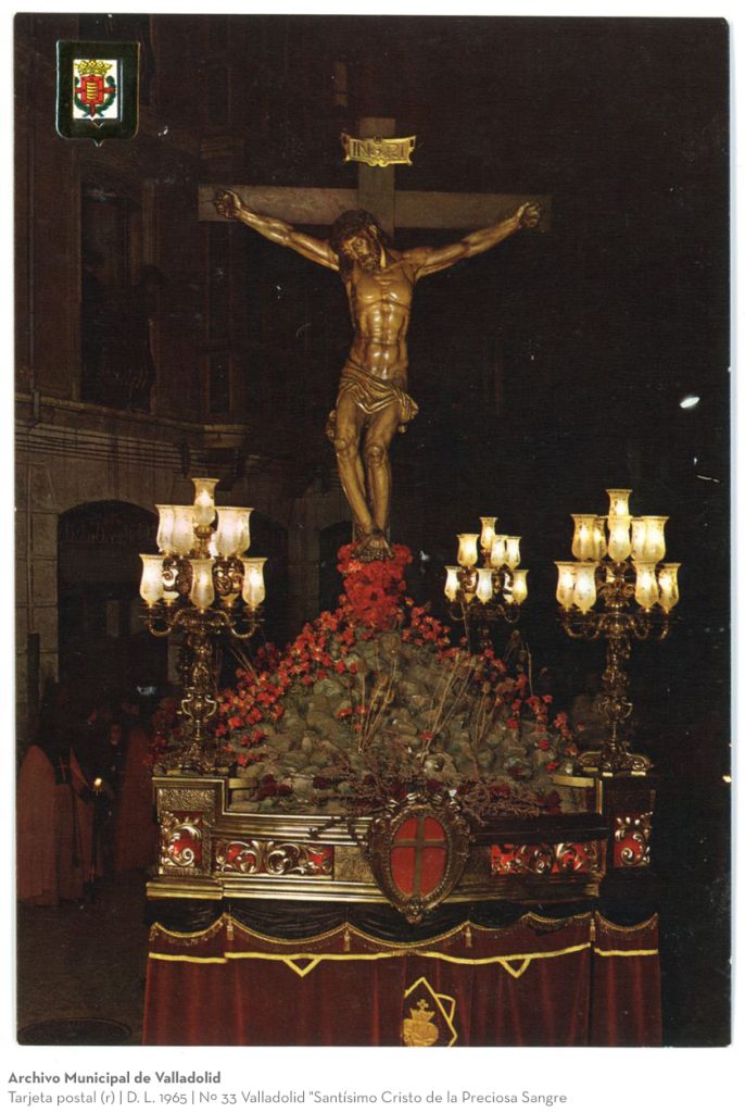 Tarjeta postal. D. L. 1965. Nº 33 Valladolid. Santísimo Cristo de la Preciosa Sangre (r)