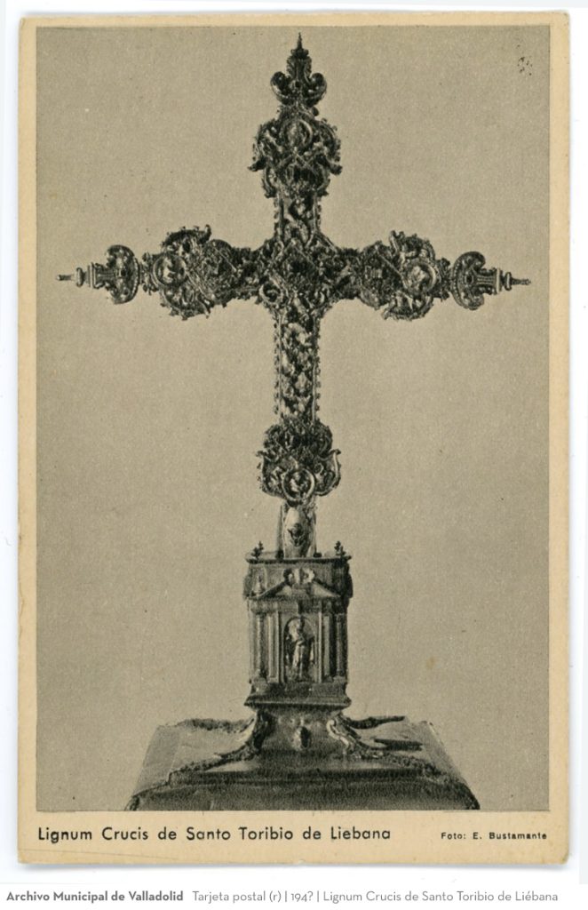 Tarjeta postal. 194? Lignum Crucis de Santo Toribio de Liébana (r)