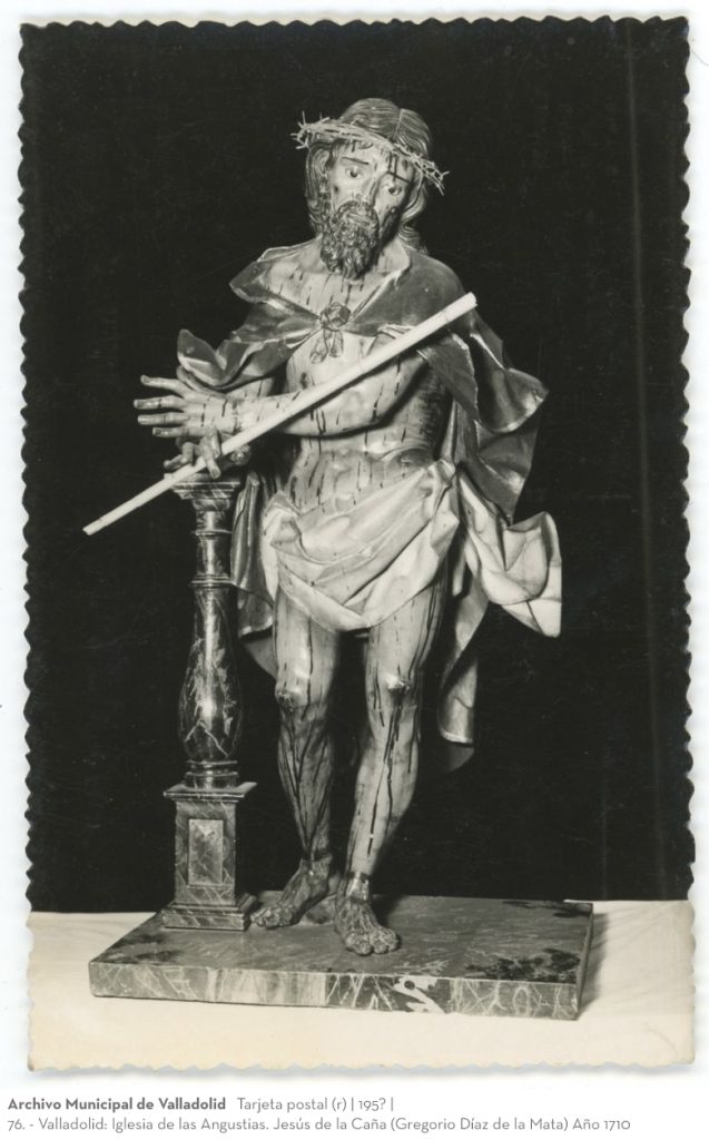 Tarjeta postal. 195? 76. - Valladolid: Iglesia de las Angustias. Jesús de la Caña (Gregorio Díaz de la Mata) Año 1710 (r)