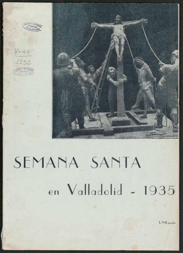 Programa. 1935. Semana Santa en Valladolid. 1935