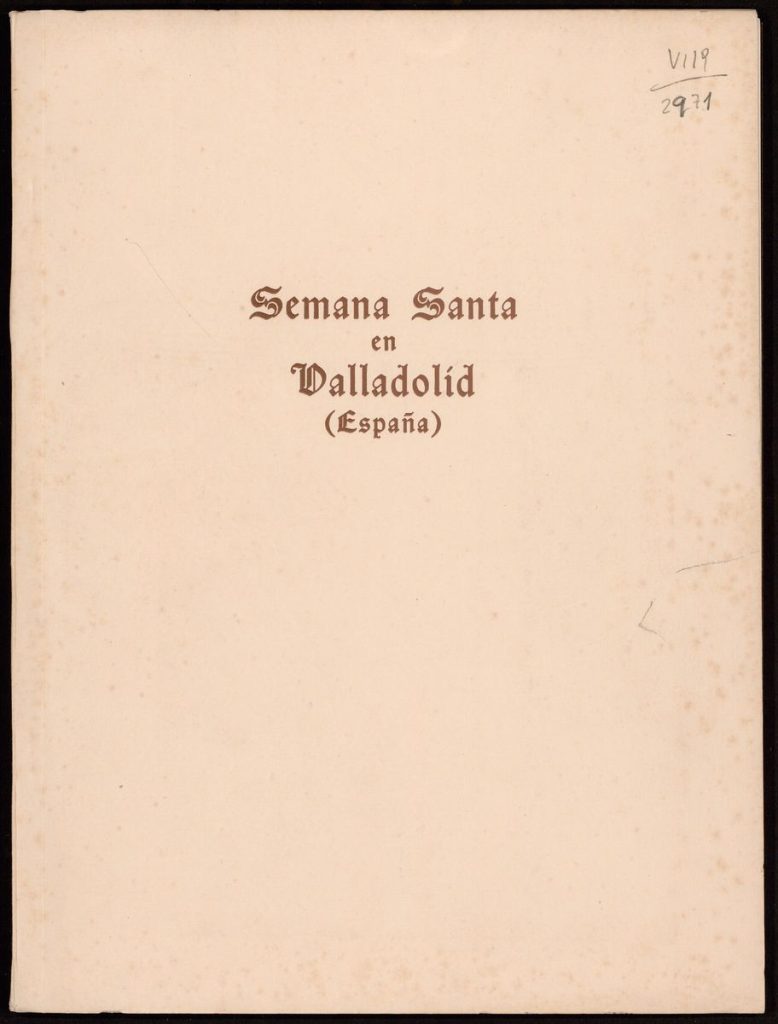 Otras publicaciones. 1955. Semana Santa en Valladolid. España