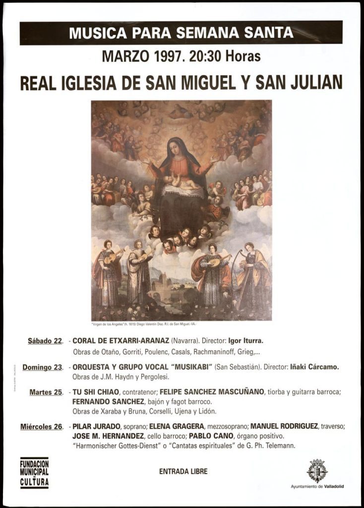 Concierto. 1997. Música para Semana Santa. Marzo 1997. Real Iglesia de San Miguel y San Julián