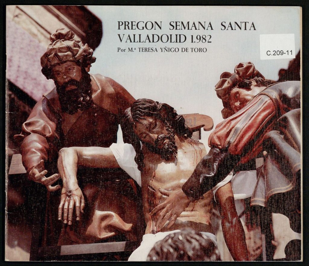 Pregón. 1982. Pregón Semana Santa Valladolid