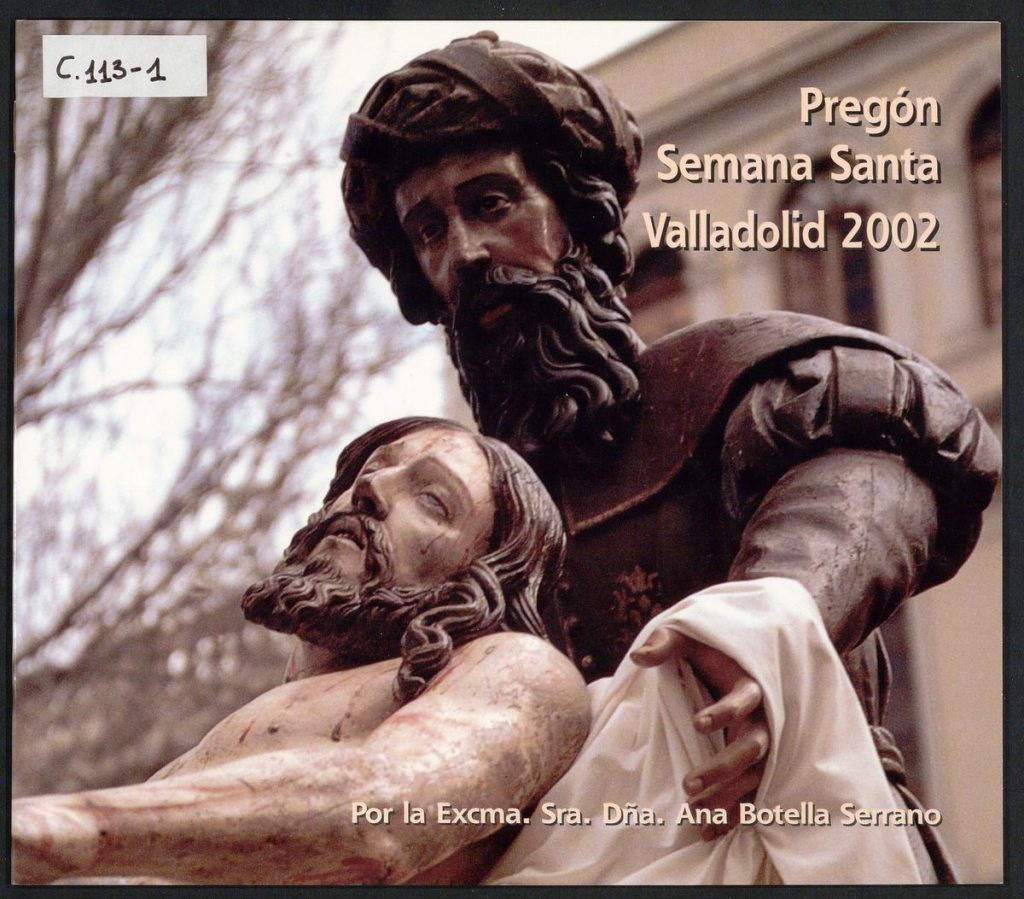 Pregón. 2002. Pregón Semana Santa Valladolid