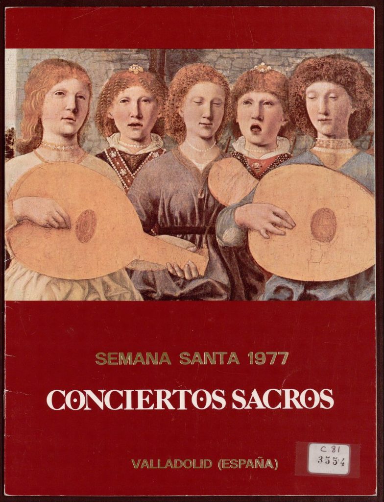 Concierto. 1977. Conciertos sacros. Semana Santa 1977. Valladolid. España. Iglesia de San Ildefonso; Santa Iglesia Catedral Metropolitana