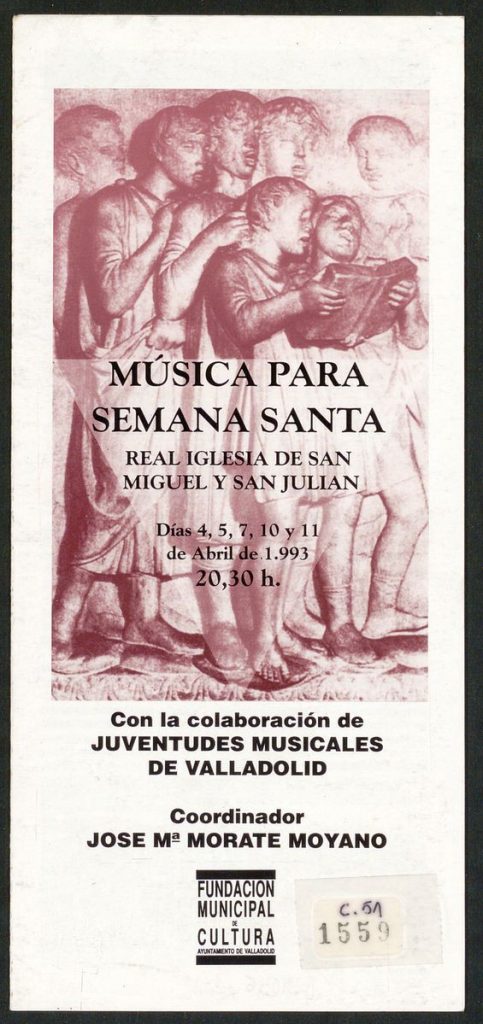 Concierto. 1993. Música para Semana Santa. Real Iglesia de San Miguel y San Julián