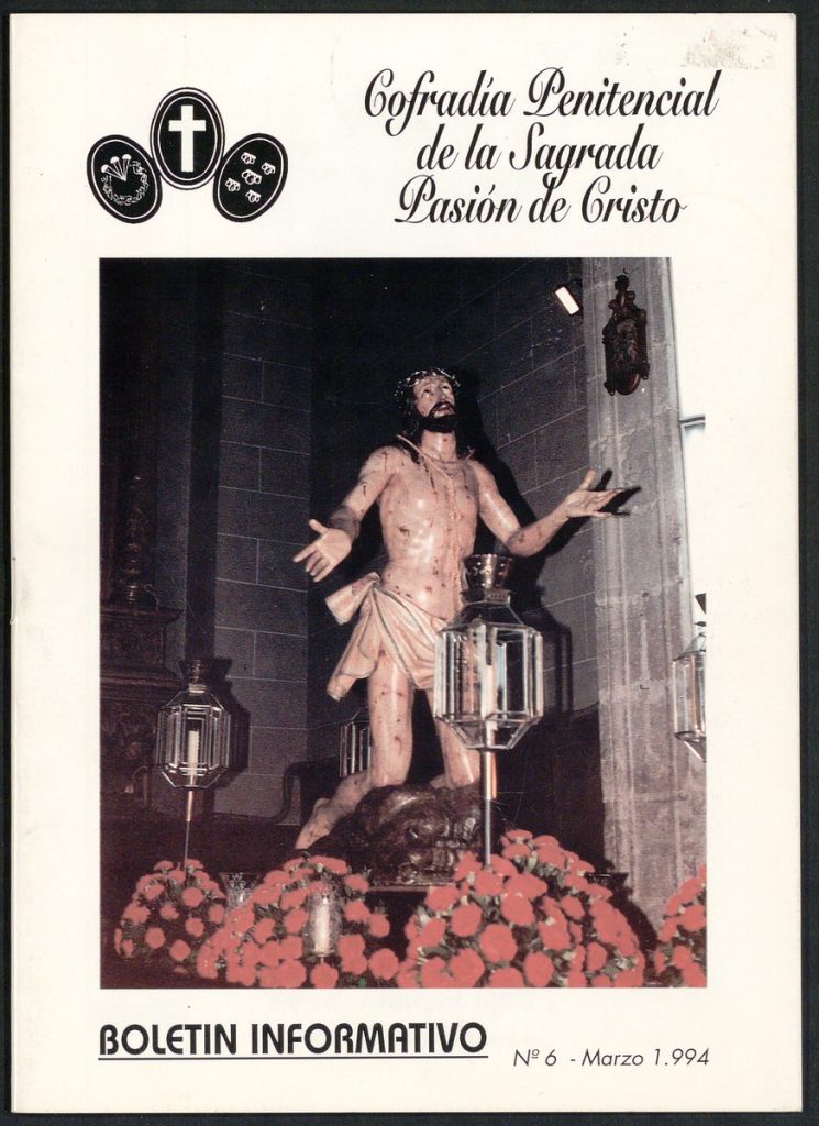 Otras publicaciones. 1994. Cofradía Penitencial de la Sagrada Pasión de Cristo. Boletín Informativo