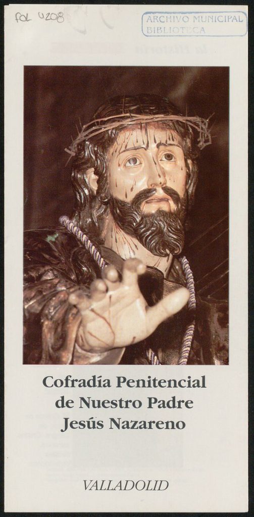 Otras publicaciones. 19?? Cofradía Penitencial de Nuestro Padre Jesús Nazareno. Valladolid