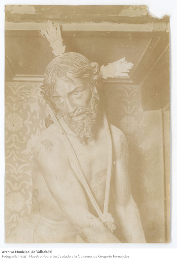 Fotografía. 194? Nuestro Padre Jesús atado a la Columna, de Gregorio Fernández