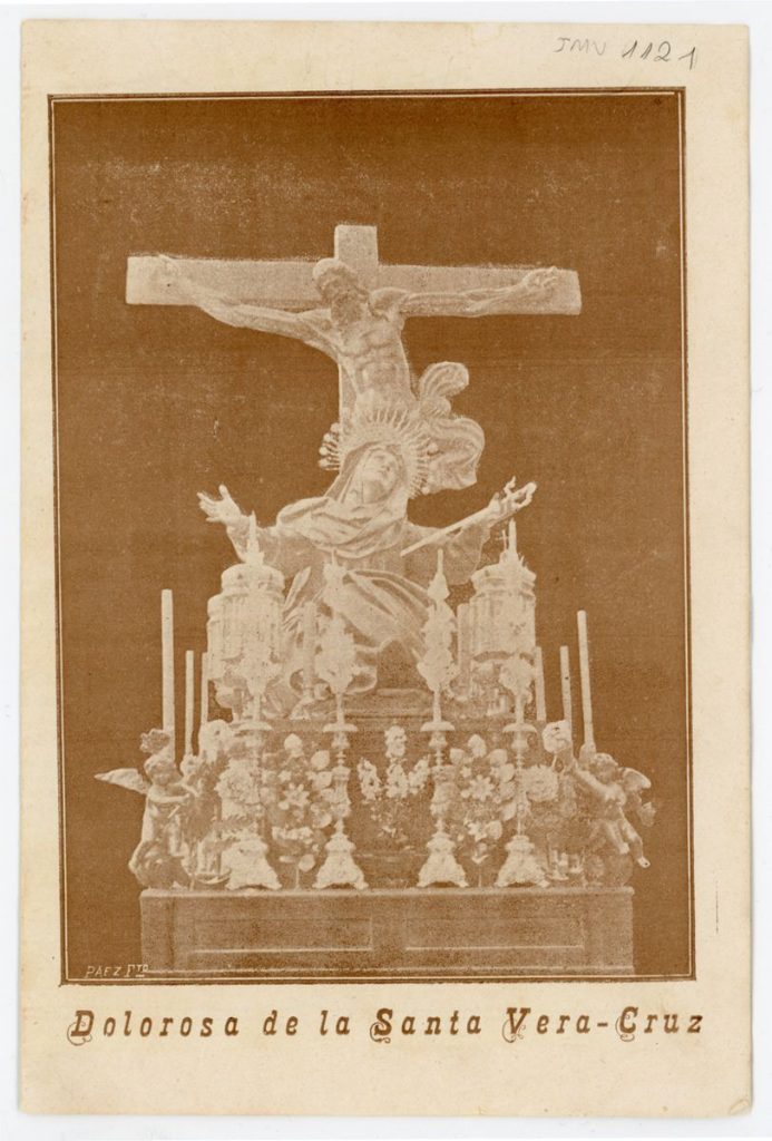 Documento devocional. 1910. Novenario que la cofradía penitencial de la Santa Vera Cruz dedica en su templo a Virgen Dolorosa de la Cruz 001