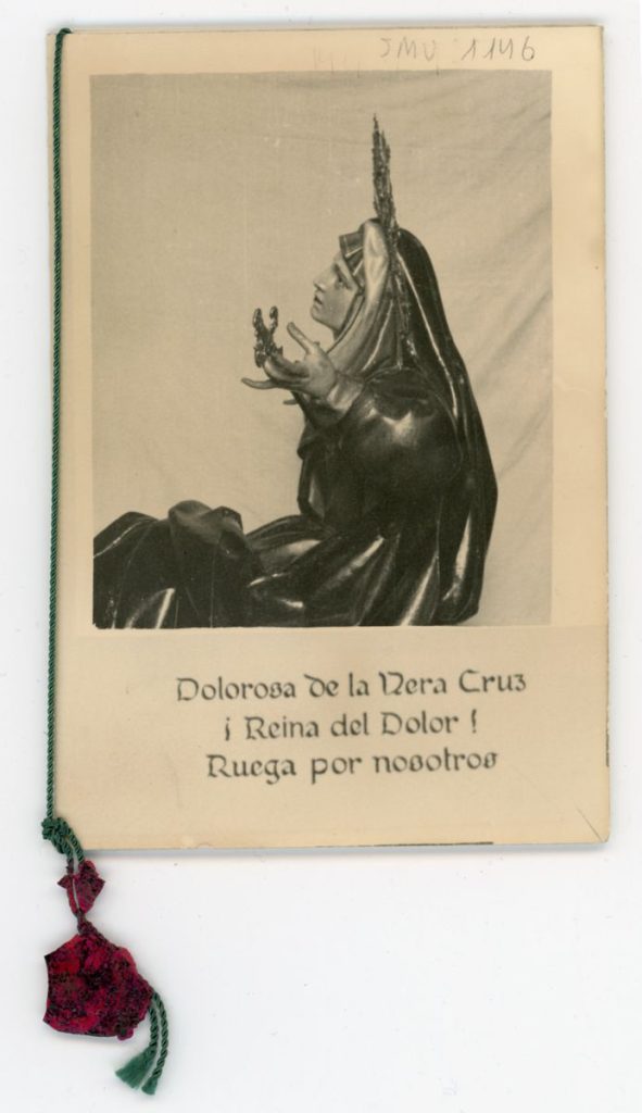Documento devocional. 1963. Novenario que la cofradía penitencial de la Santa Vera Cruz dedica en su templo a Virgen Dolorosa de la Cruz