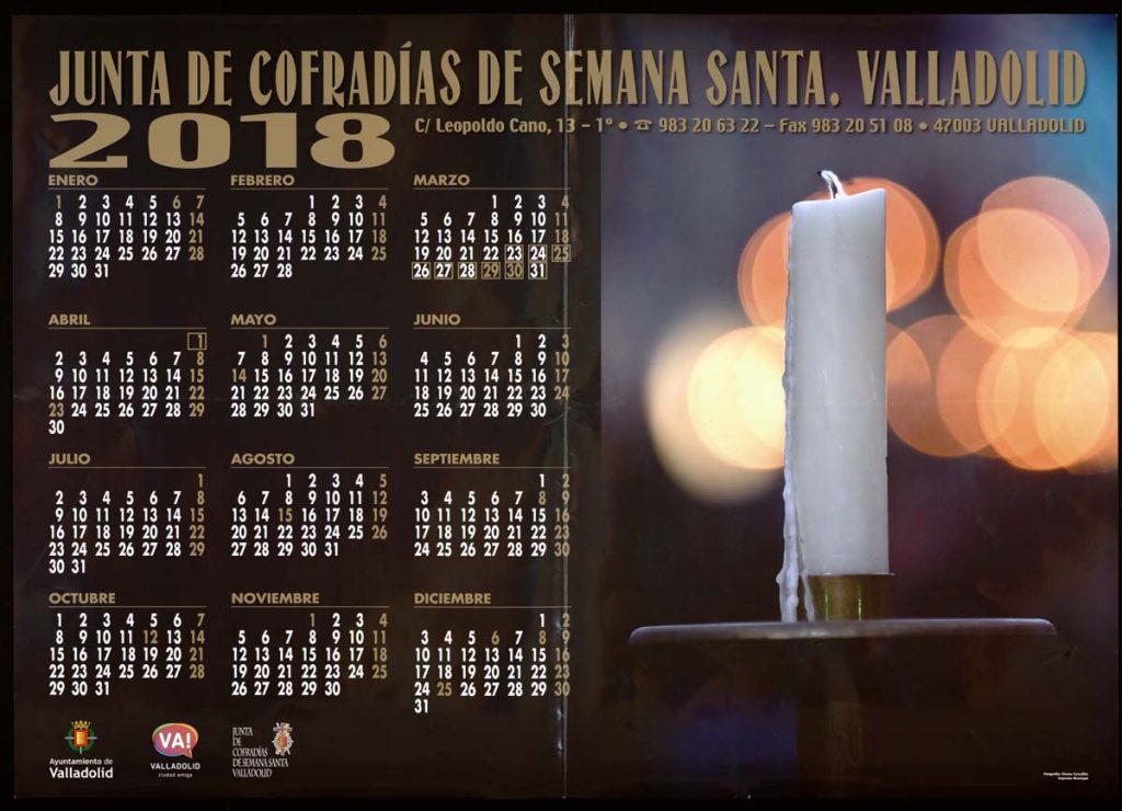 Junta de Cofradías de Semana Santa Valladolid [Calendario]
