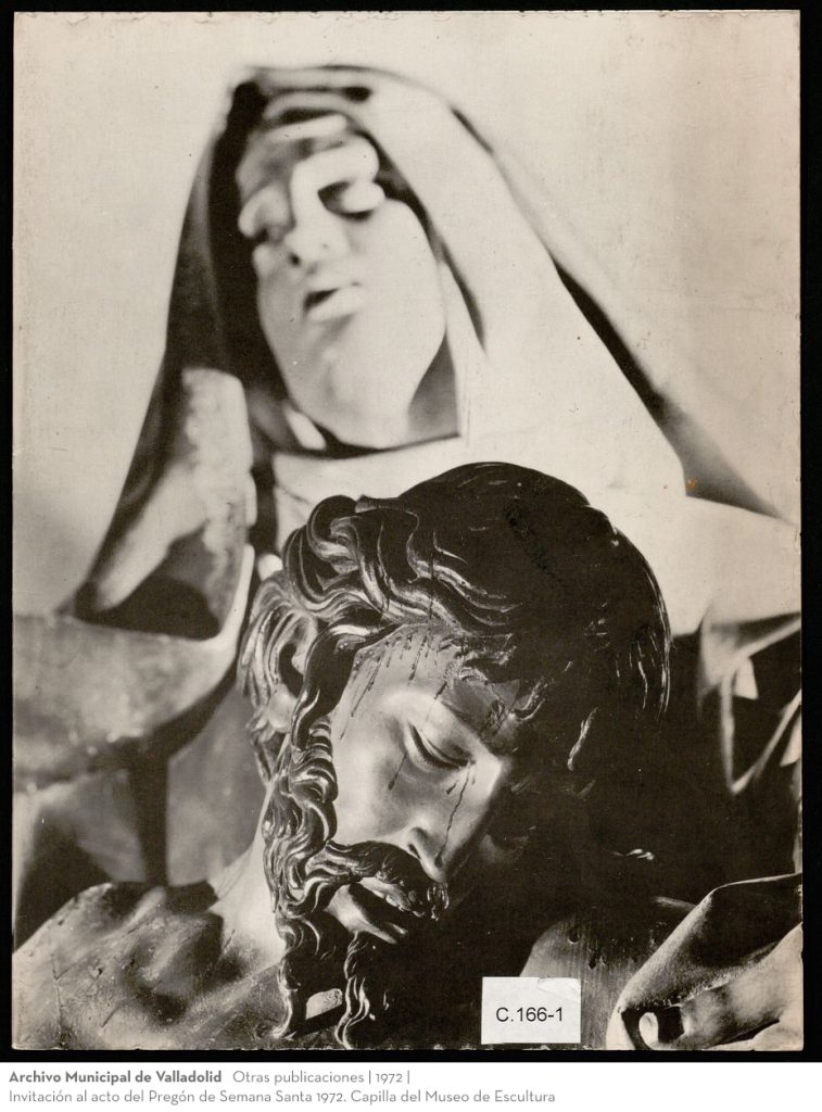 Otras publicaciones. 1972. Invitación al acto del Pregón de Semana Santa 1972. Capilla del Museo de Escultura