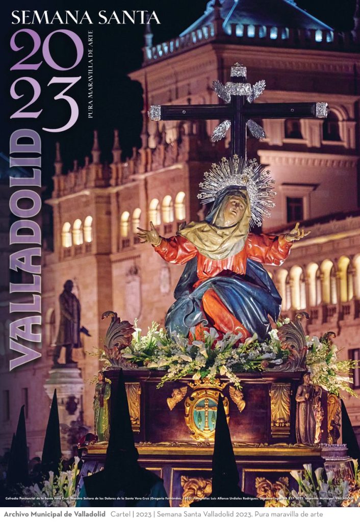 Cartel. 2023. Semana Santa Valladolid 2023. Pura maravilla de arte